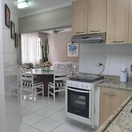Apartamento completo na calçada da praia Daire Guarujá Dış mekan fotoğraf